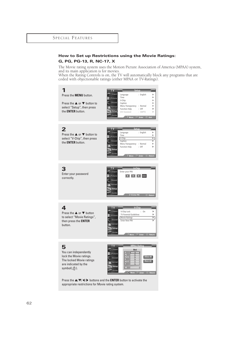 Samsung TXP3071WHX-XAA User Manual | Page 62 / 83