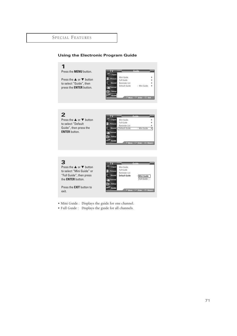 Samsung TXP3071WHX-XAA User Manual | Page 71 / 83