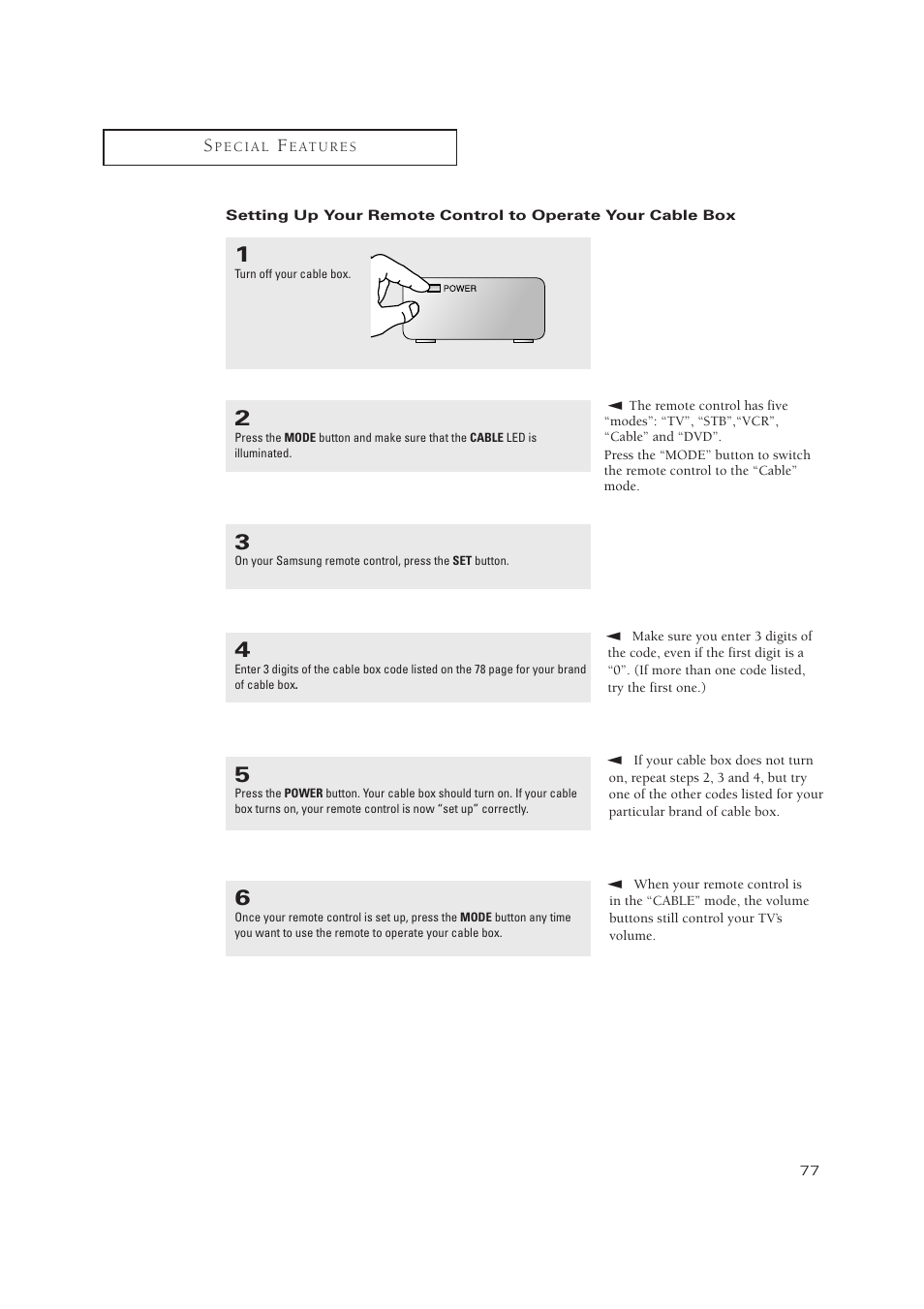 Samsung TXP3071WHX-XAA User Manual | Page 77 / 83