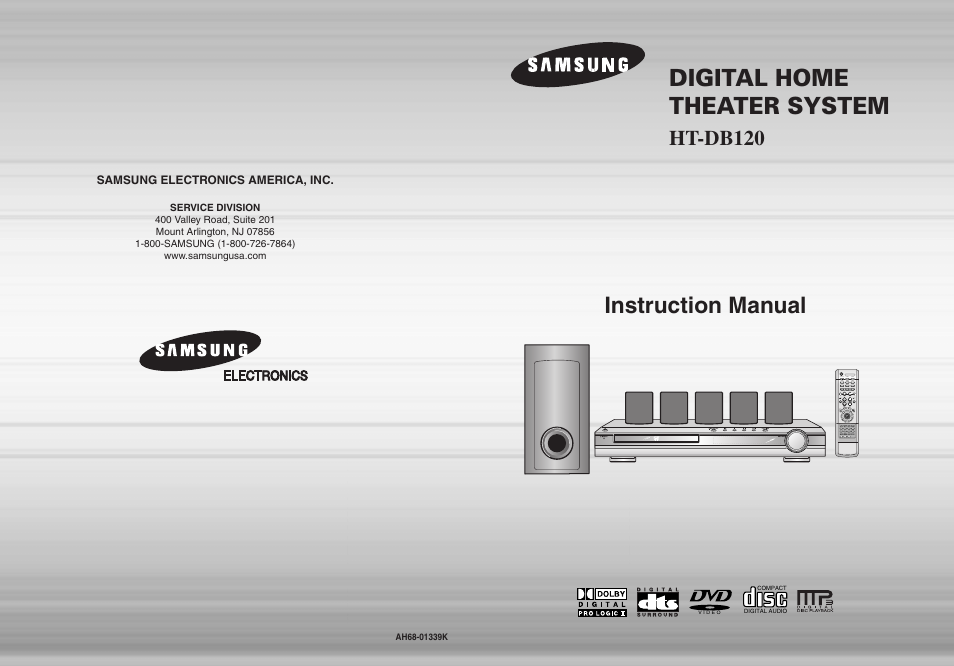 Samsung HTDB120TH-XAX User Manual | 18 pages