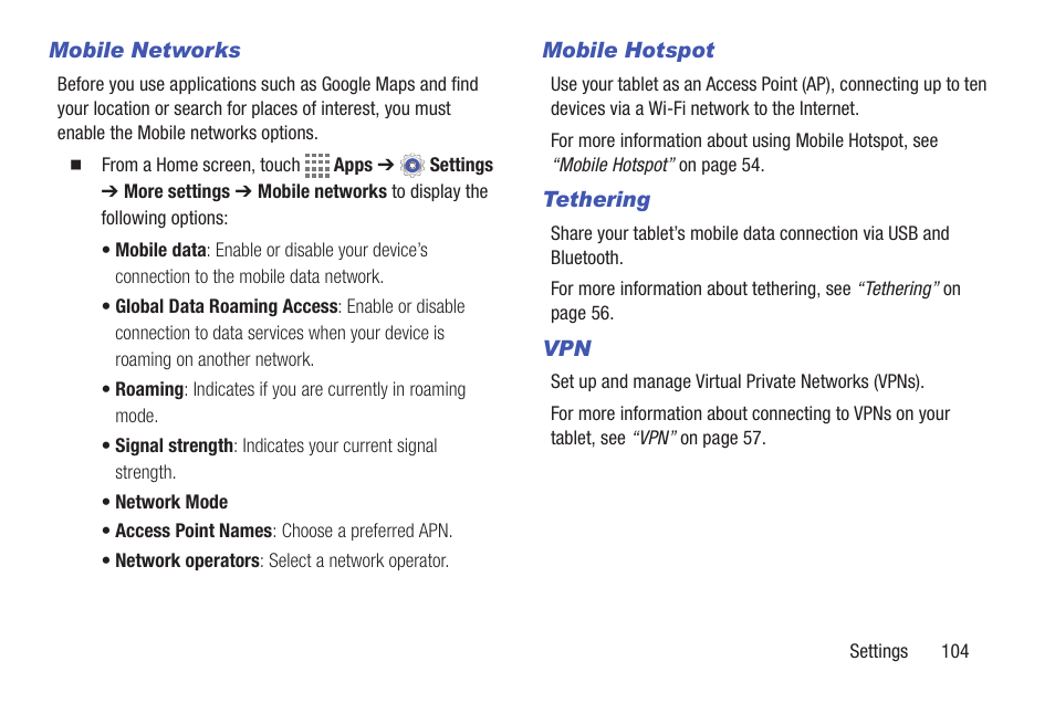 Samsung SM-T537VYKAVZW User Manual | Page 109 / 146