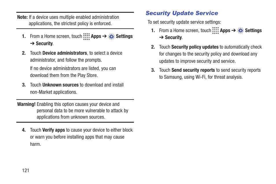 Samsung SM-T537VYKAVZW User Manual | Page 126 / 146