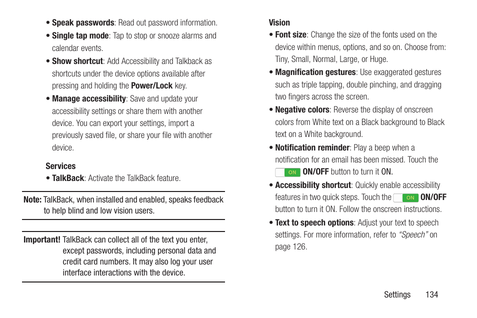 Samsung SM-T537VYKAVZW User Manual | Page 139 / 146