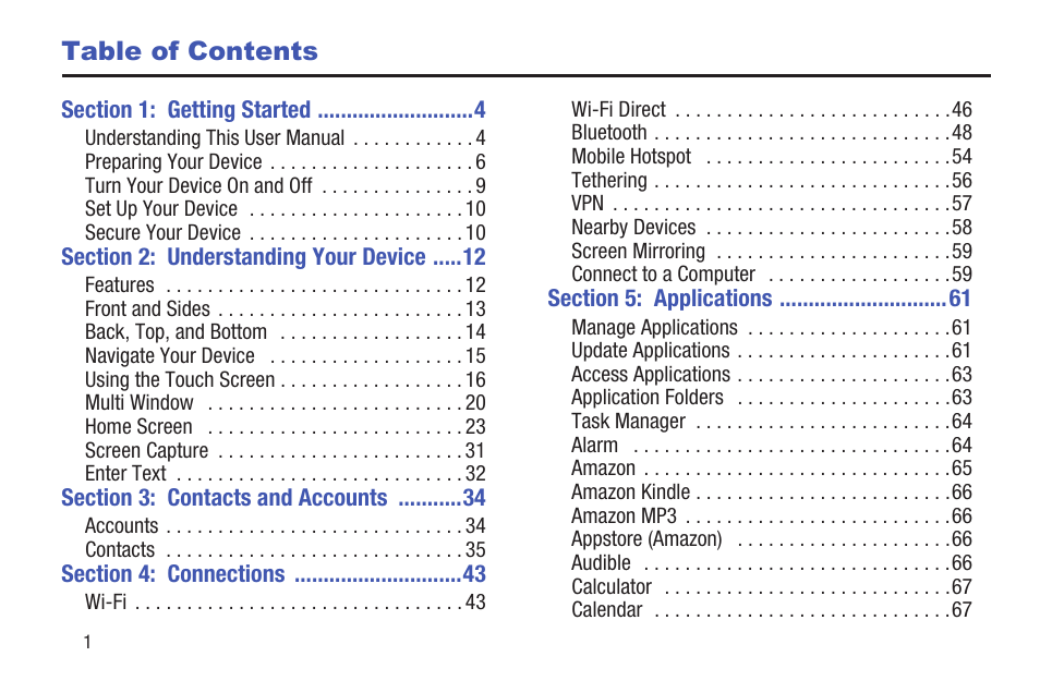 Samsung SM-T537VYKAVZW User Manual | Page 6 / 146