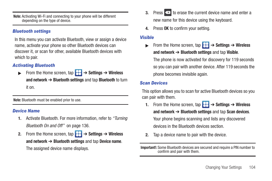 Samsung SGH-I897ZKMATT User Manual | Page 109 / 208
