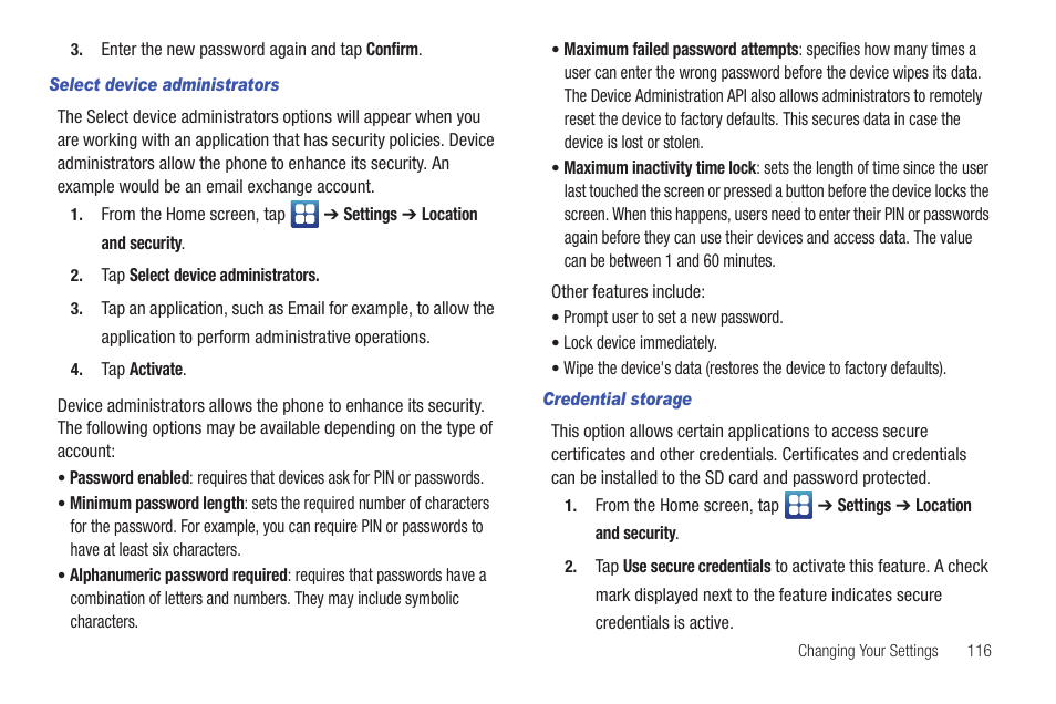 Samsung SGH-I897ZKMATT User Manual | Page 121 / 208