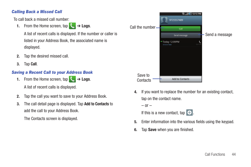 Samsung SGH-I897ZKMATT User Manual | Page 49 / 208