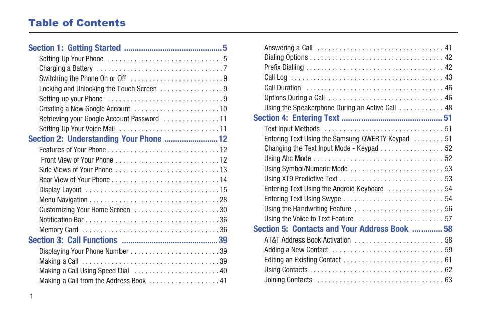 Samsung SGH-I897ZKMATT User Manual | Page 6 / 208