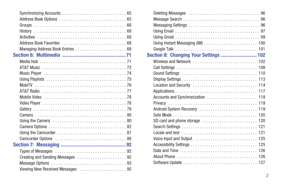 Samsung SGH-I897ZKMATT User Manual | Page 7 / 208