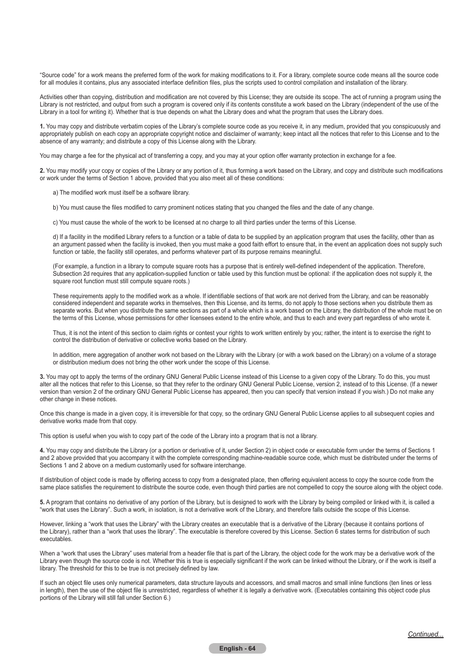 Samsung HLT5675SX-XAA User Manual | Page 64 / 128