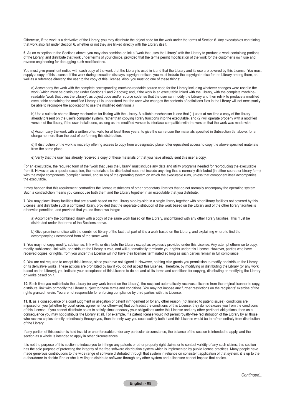 Samsung HLT5675SX-XAA User Manual | Page 65 / 128