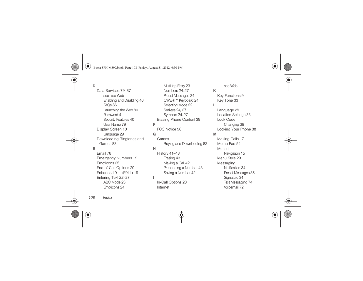 Samsung SPH-M390ZKABST User Manual | Page 118 / 120