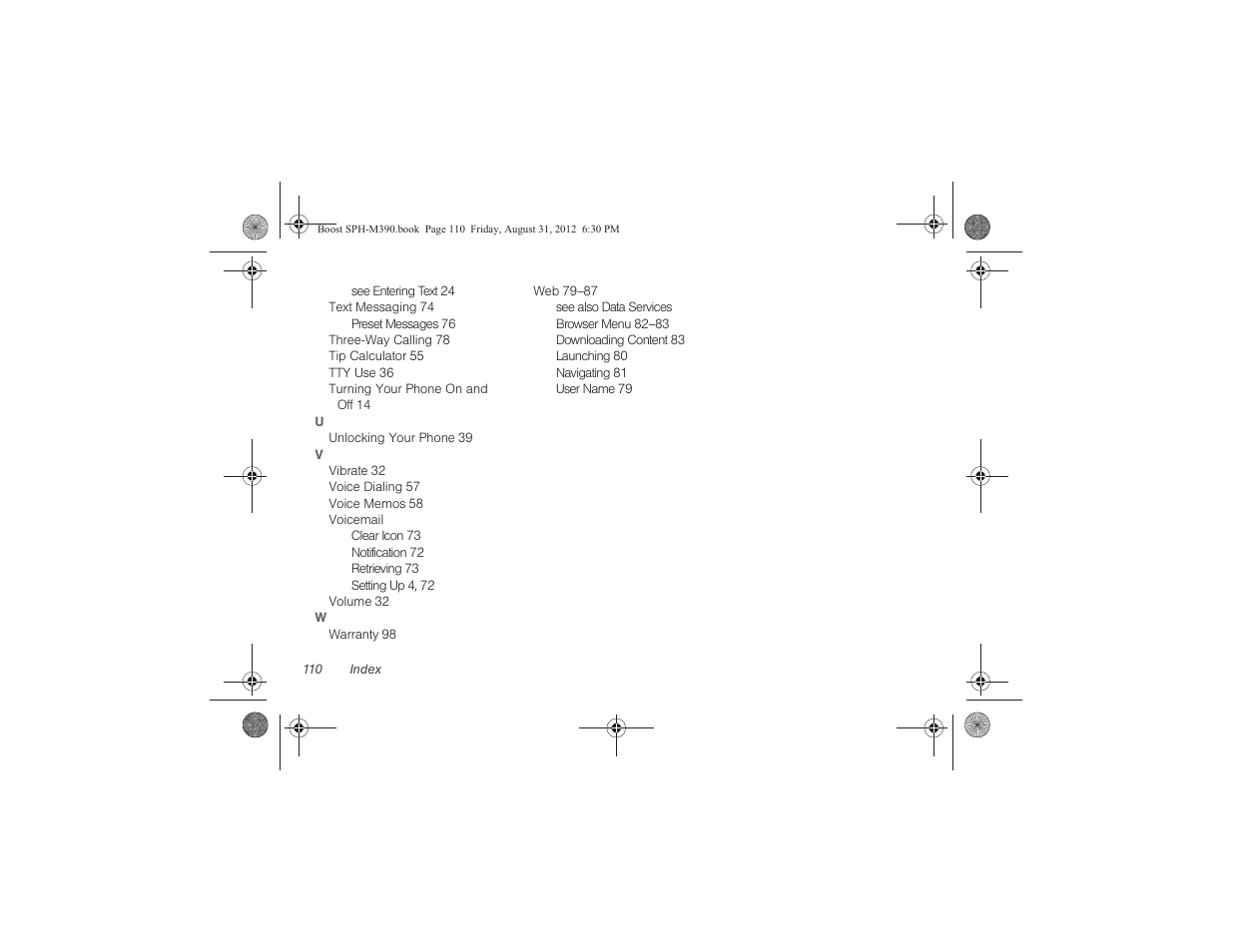 Samsung SPH-M390ZKABST User Manual | Page 120 / 120