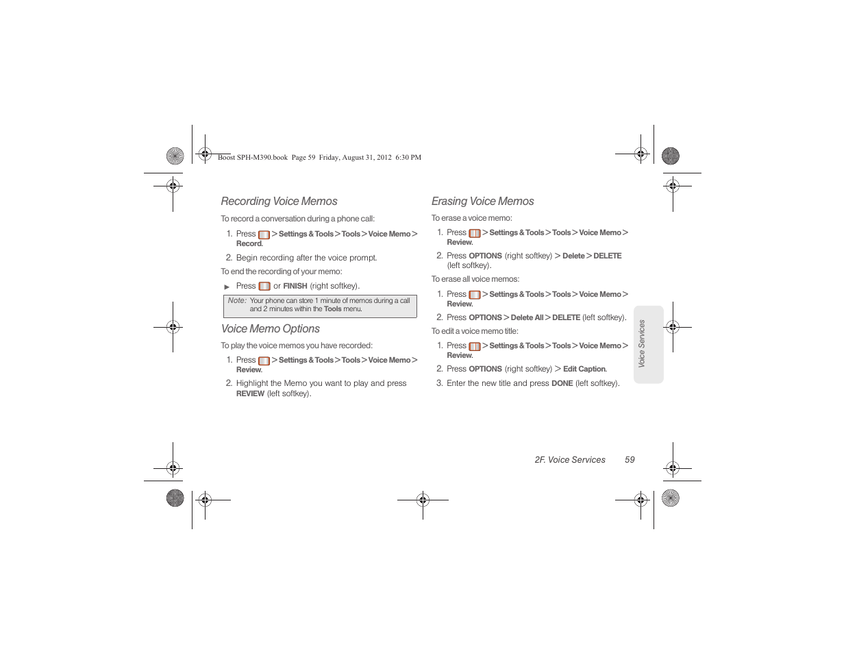 Samsung SPH-M390ZKABST User Manual | Page 69 / 120
