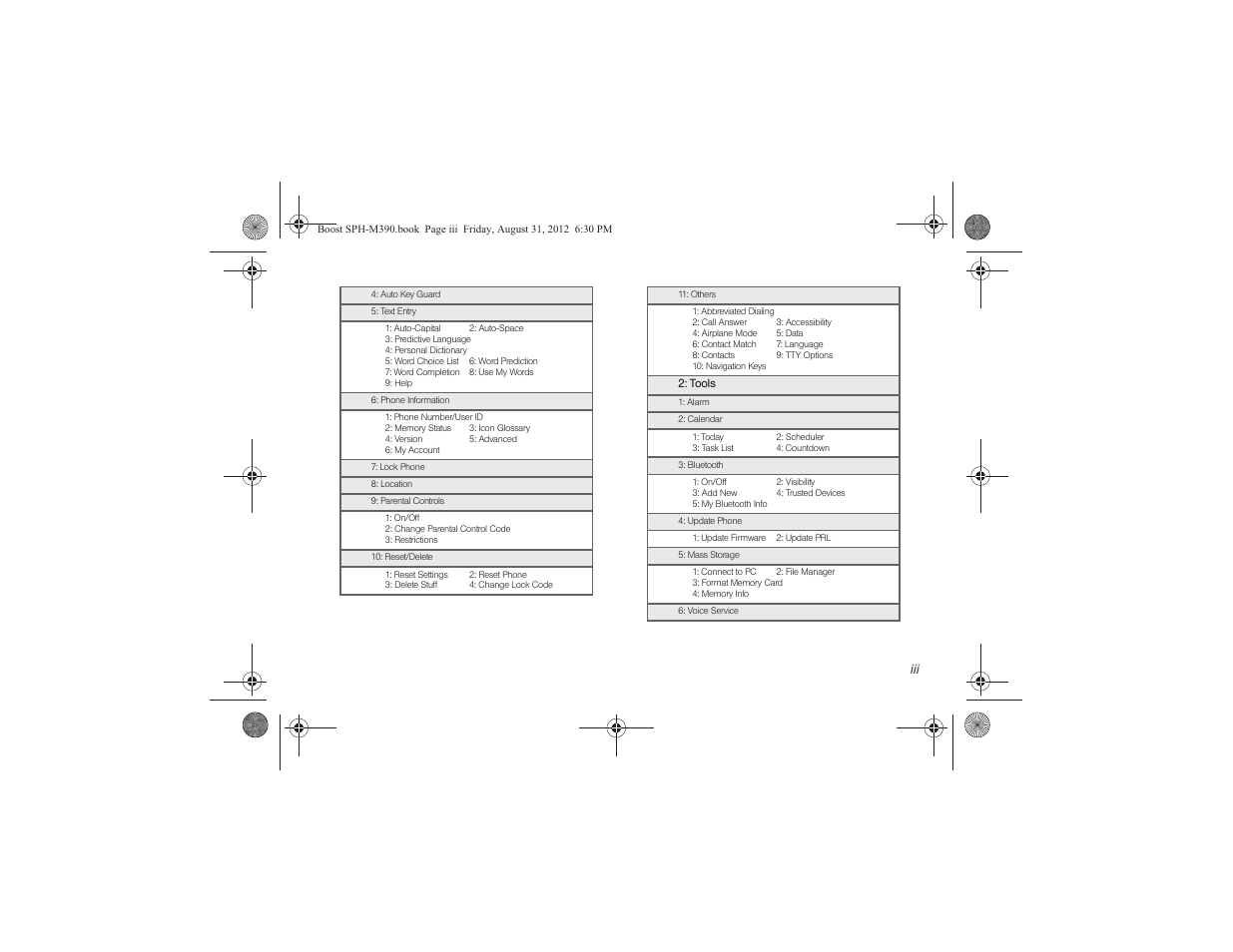Samsung SPH-M390ZKABST User Manual | Page 9 / 120