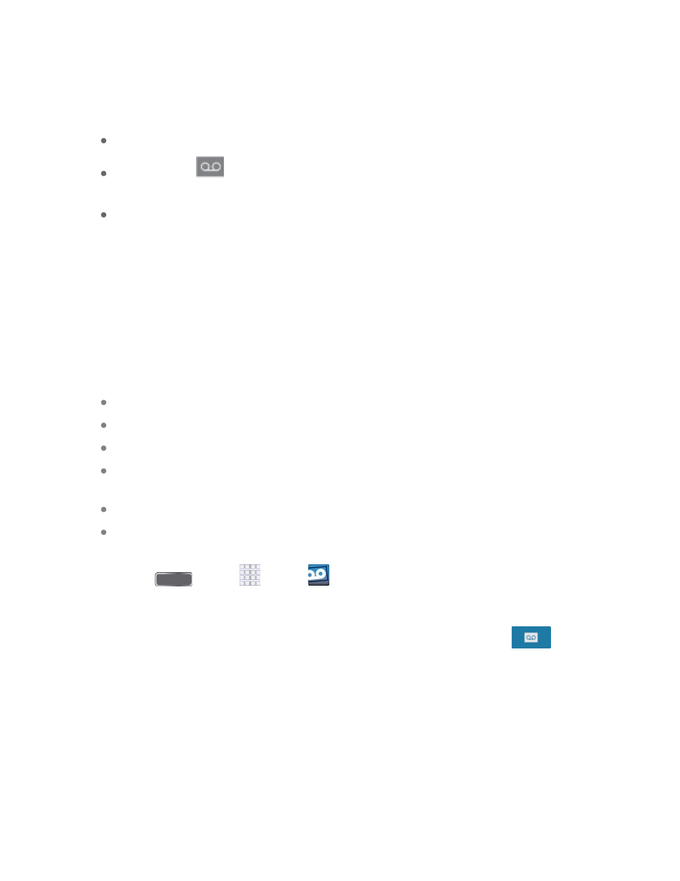 Voicemail notification, Visual voicemail | Samsung SPH-L720ZKASPR User Manual | Page 50 / 207