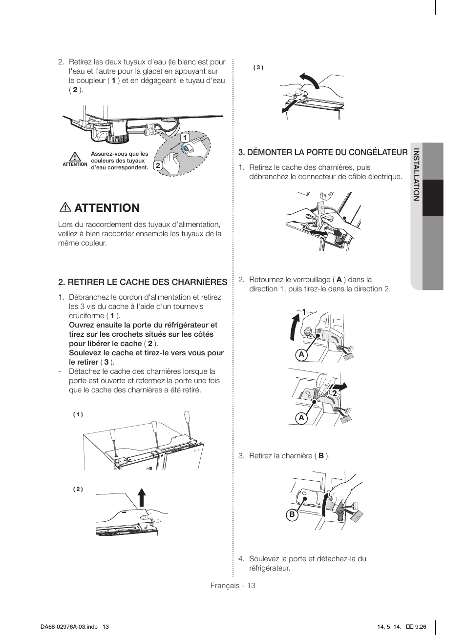 Attention | Samsung RH22H9010SR-AA User Manual | Page 105 / 136