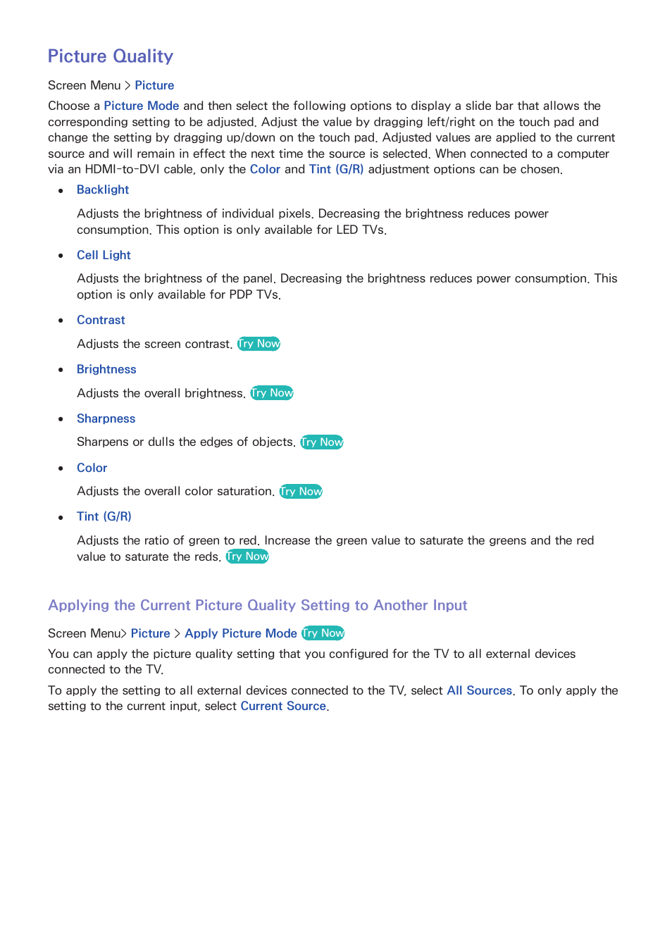 69 picture quality, Picture quality | Samsung SEK-1000-ZA User Manual | Page 76 / 157
