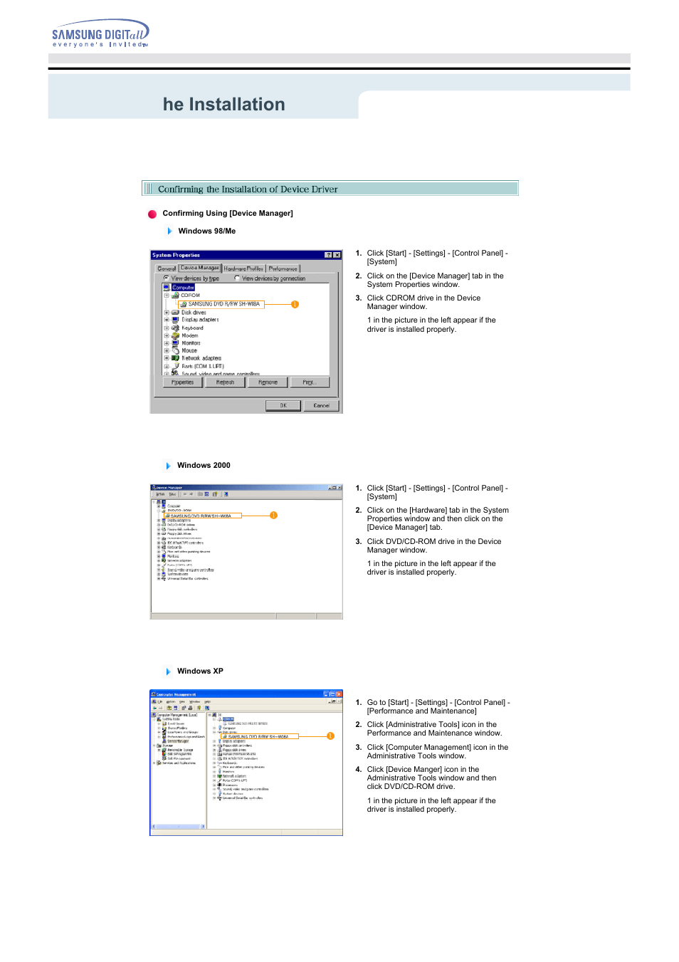 Samsung SH-W08AEN User Manual | Page 16 / 26