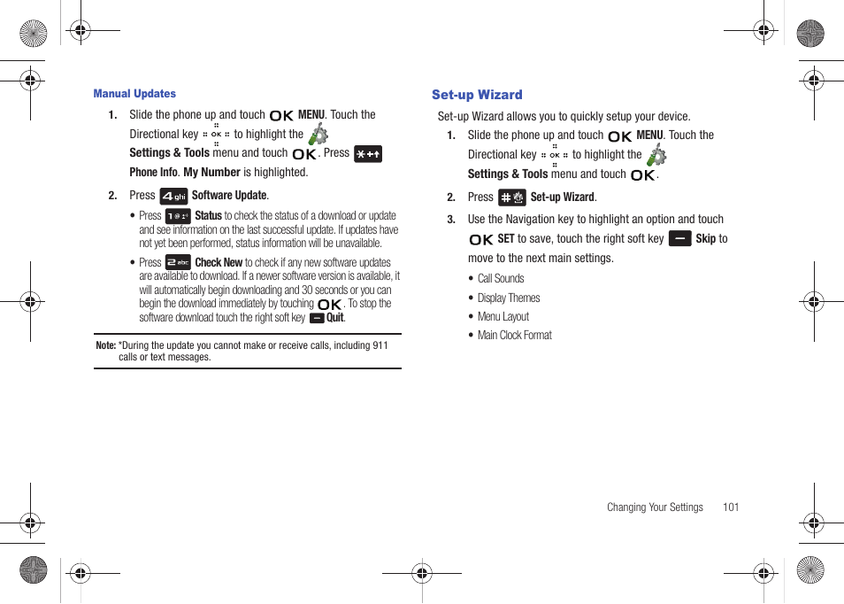 Set-up wizard | Samsung SCH-U490NKAVZW User Manual | Page 105 / 158