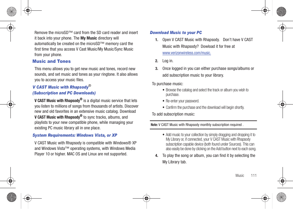 Music and tones | Samsung SCH-U490NKAVZW User Manual | Page 115 / 158