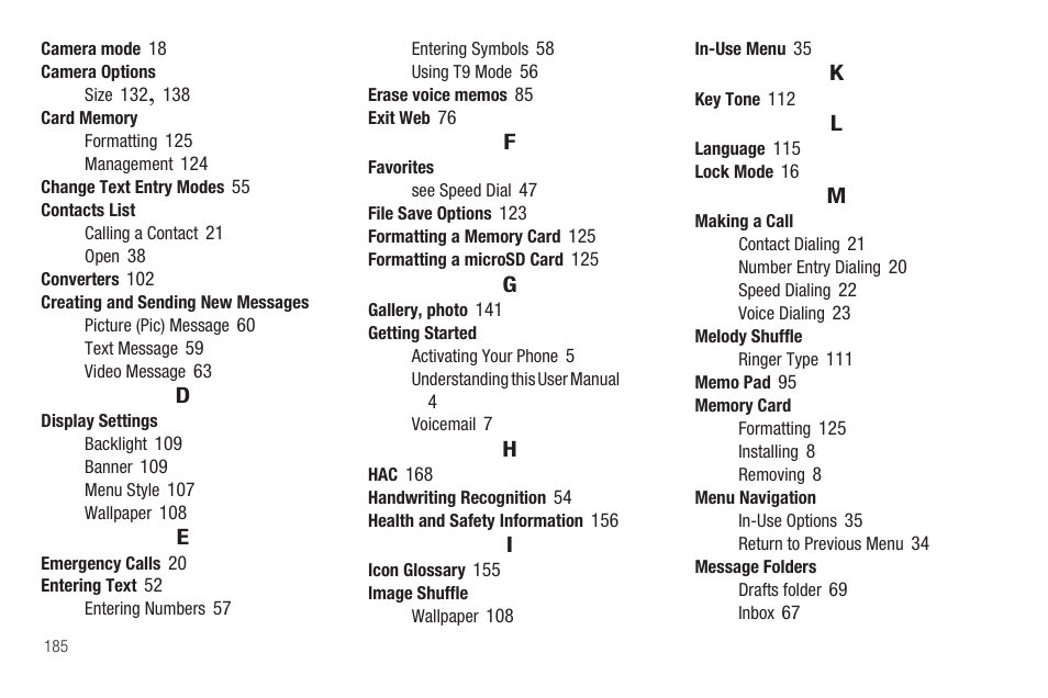 Samsung SCH-R810ZKAXAR User Manual | Page 188 / 191