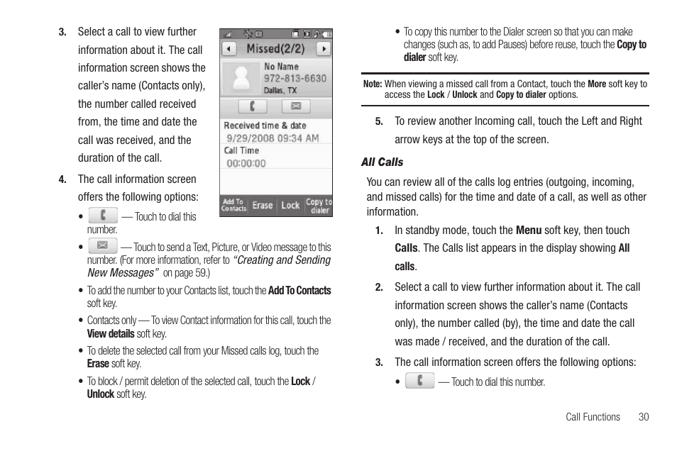 All calls | Samsung SCH-R810ZKAXAR User Manual | Page 33 / 191