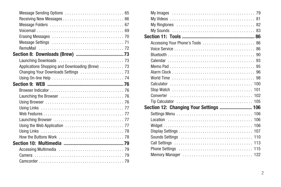 Samsung SCH-R810ZKAXAR User Manual | Page 5 / 191