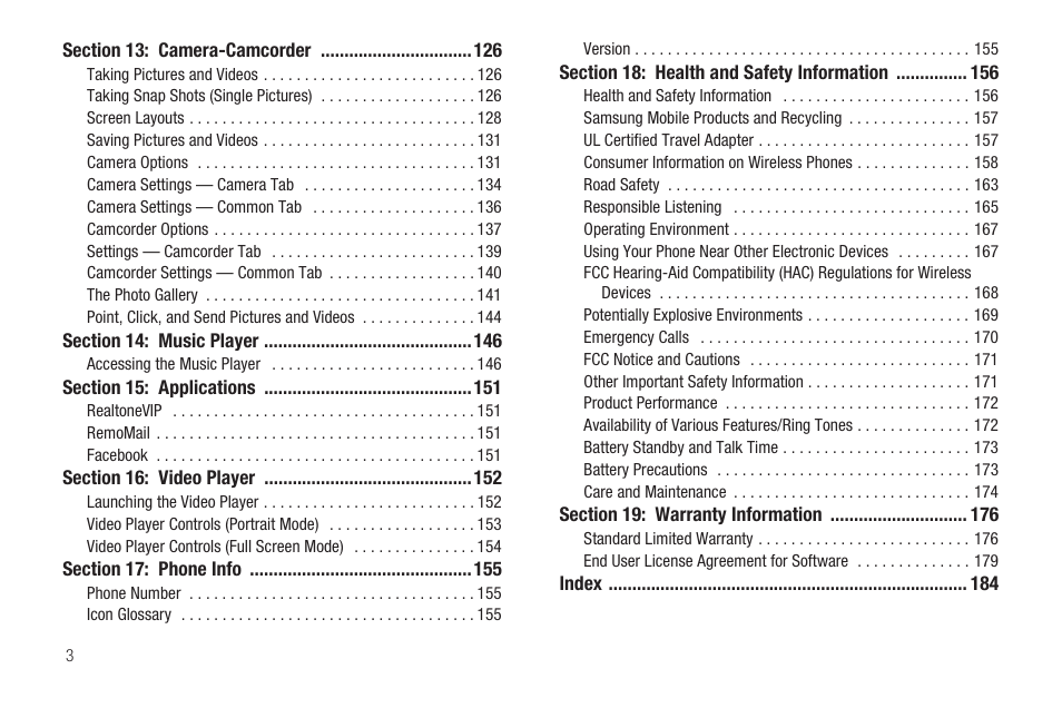 Samsung SCH-R810ZKAXAR User Manual | Page 6 / 191