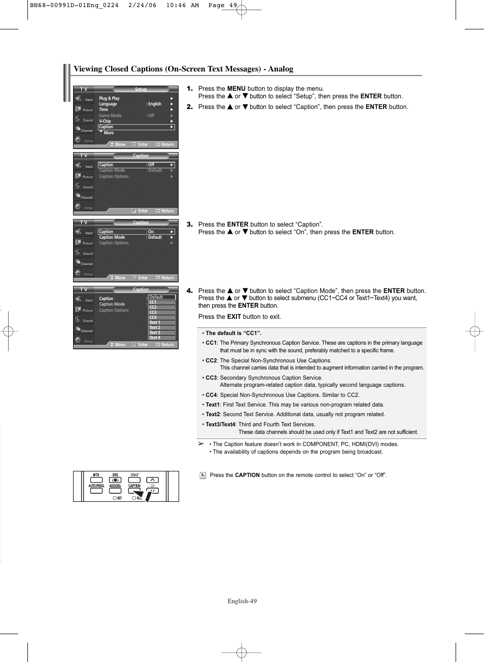 Samsung SPS4243X-XAA User Manual | Page 49 / 64