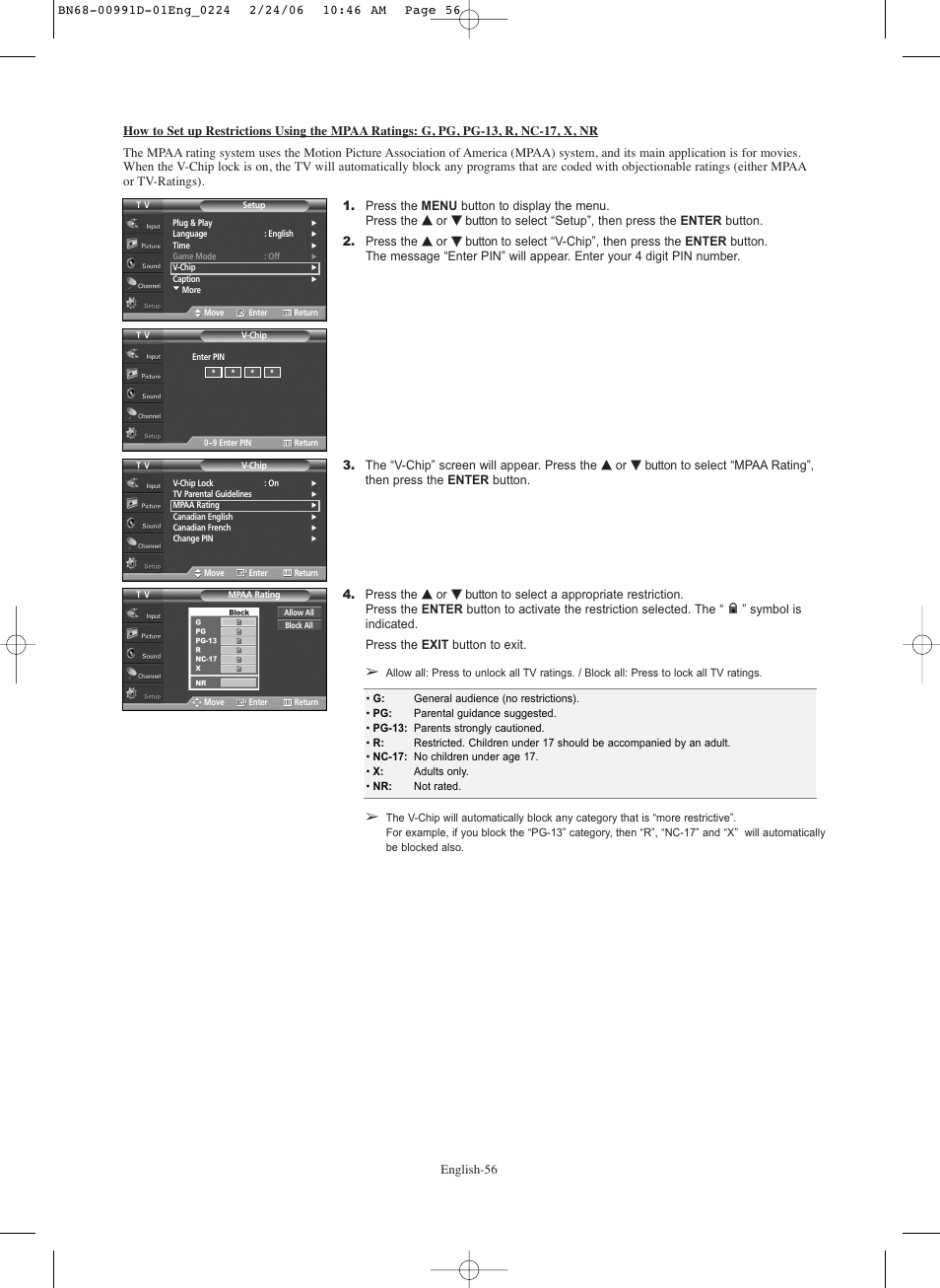 Samsung SPS4243X-XAA User Manual | Page 56 / 64