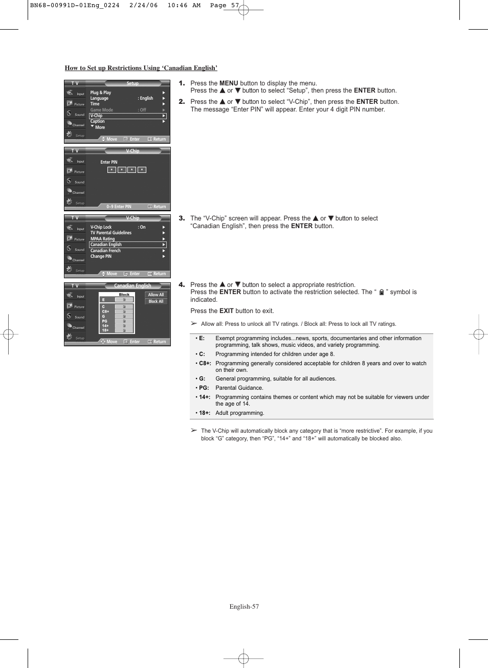 Samsung SPS4243X-XAA User Manual | Page 57 / 64