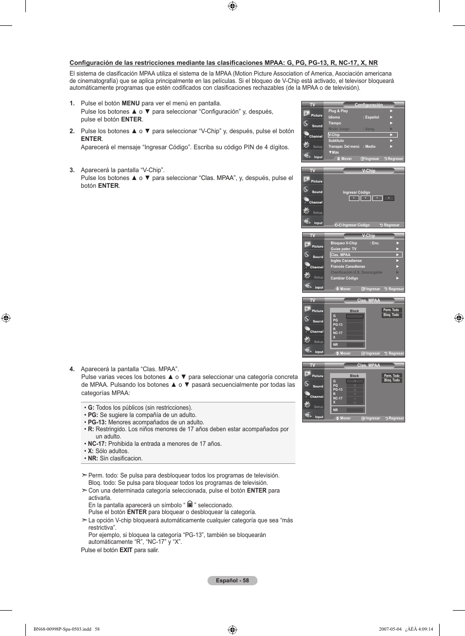 Samsung LNT325HAX-XAA User Manual | Page 129 / 140