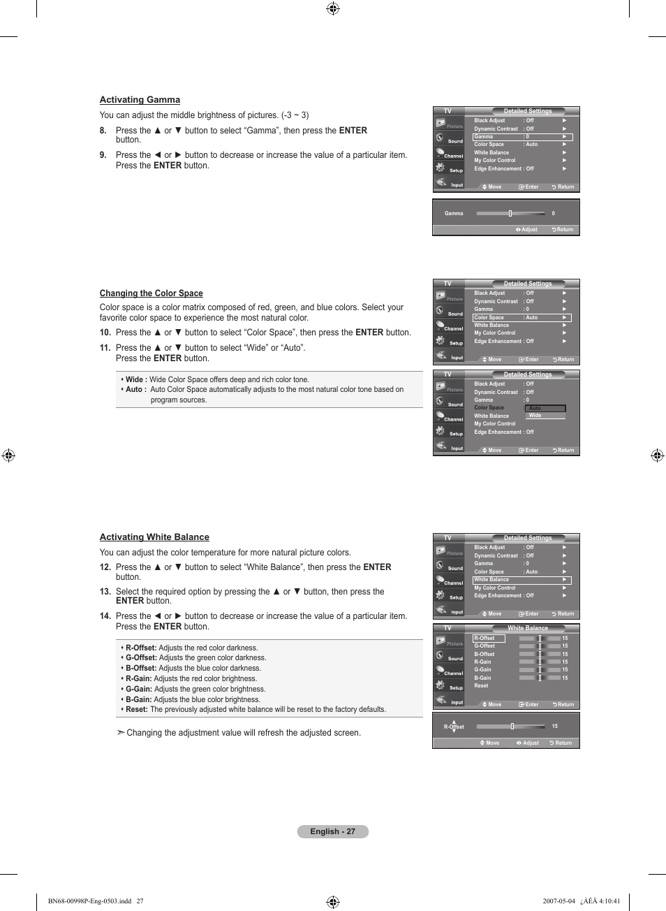 Samsung LNT325HAX-XAA User Manual | Page 29 / 140