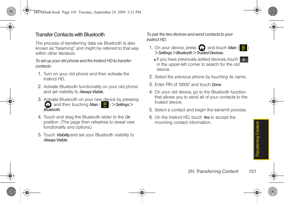 Samsung SPH-M850BSASPR User Manual | Page 113 / 241