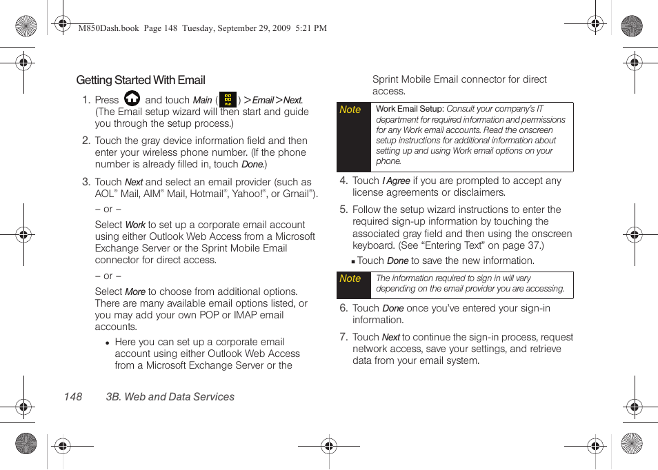 Samsung SPH-M850BSASPR User Manual | Page 160 / 241