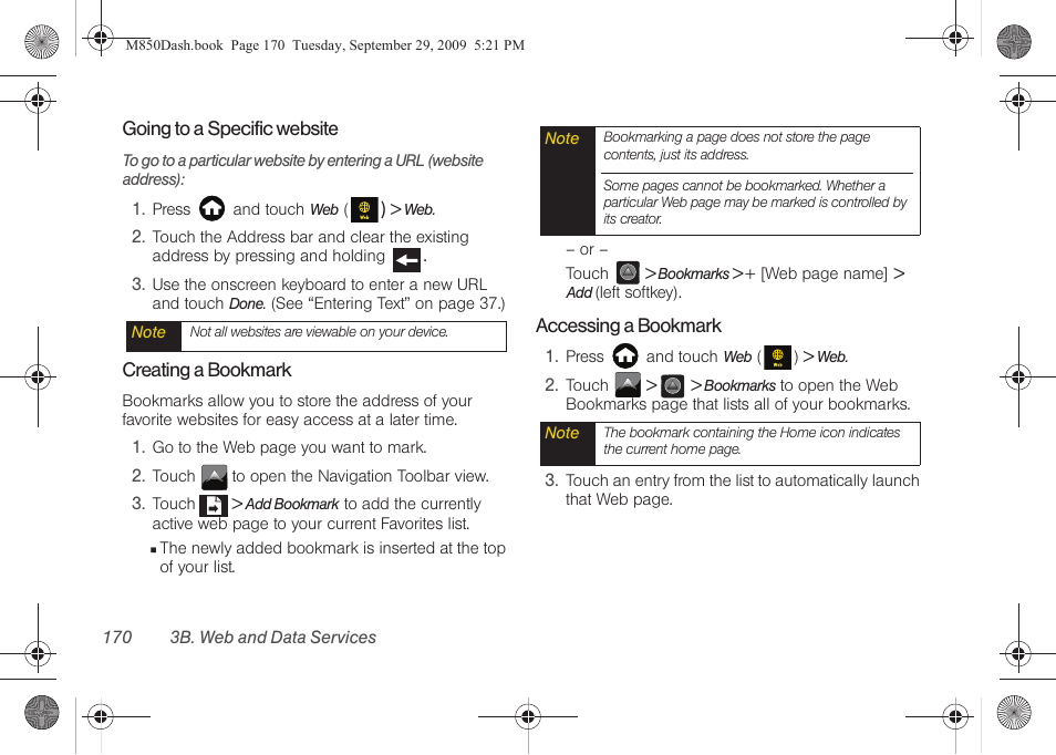 Samsung SPH-M850BSASPR User Manual | Page 182 / 241