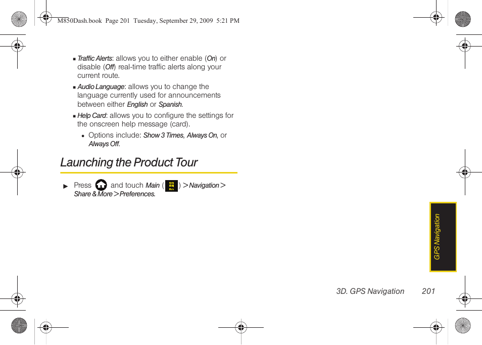 Launching the product tour | Samsung SPH-M850BSASPR User Manual | Page 213 / 241