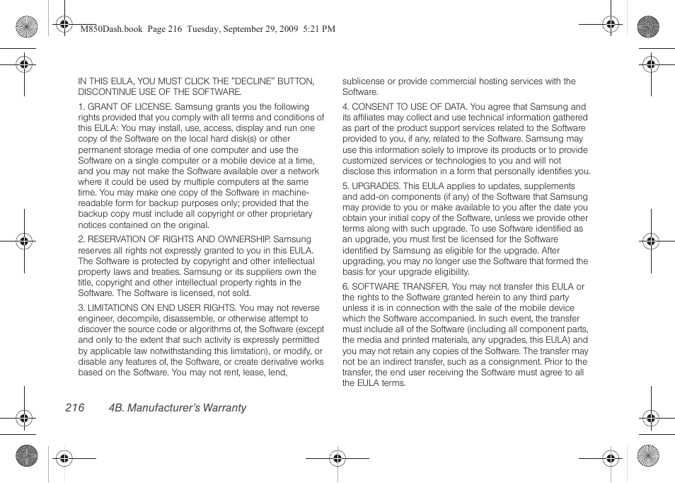 Samsung SPH-M850BSASPR User Manual | Page 228 / 241