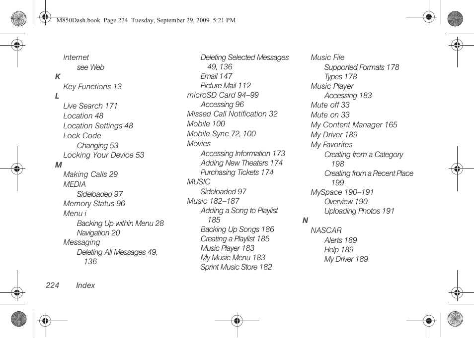 Samsung SPH-M850BSASPR User Manual | Page 236 / 241