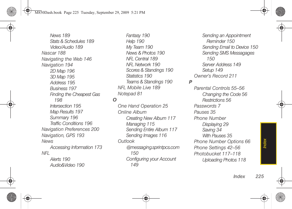 Samsung SPH-M850BSASPR User Manual | Page 237 / 241