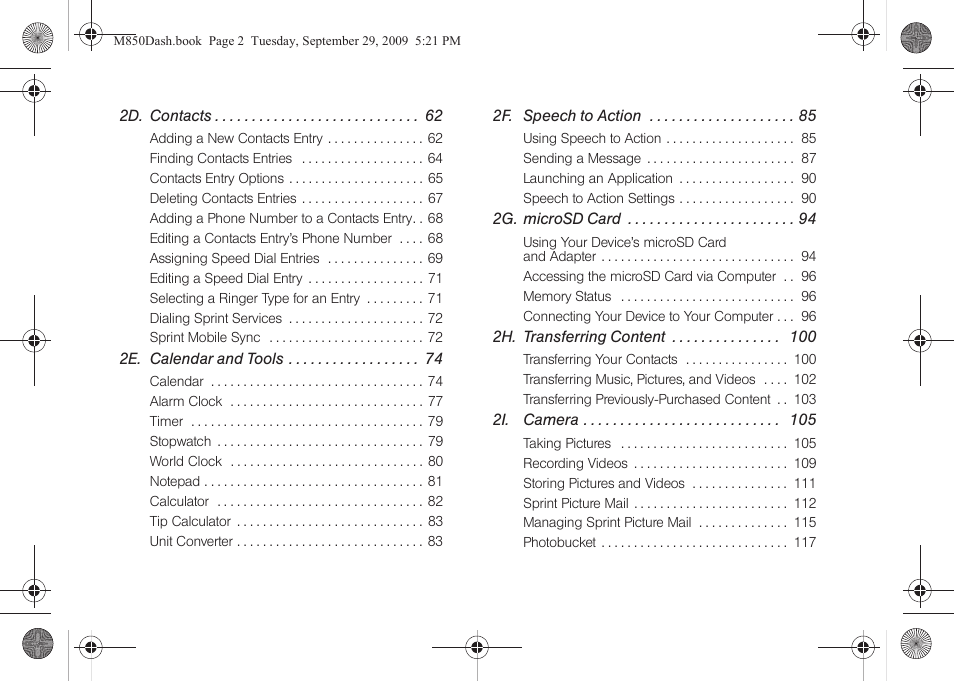 Samsung SPH-M850BSASPR User Manual | Page 4 / 241