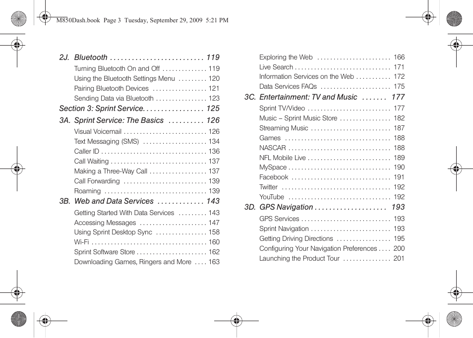 Samsung SPH-M850BSASPR User Manual | Page 5 / 241