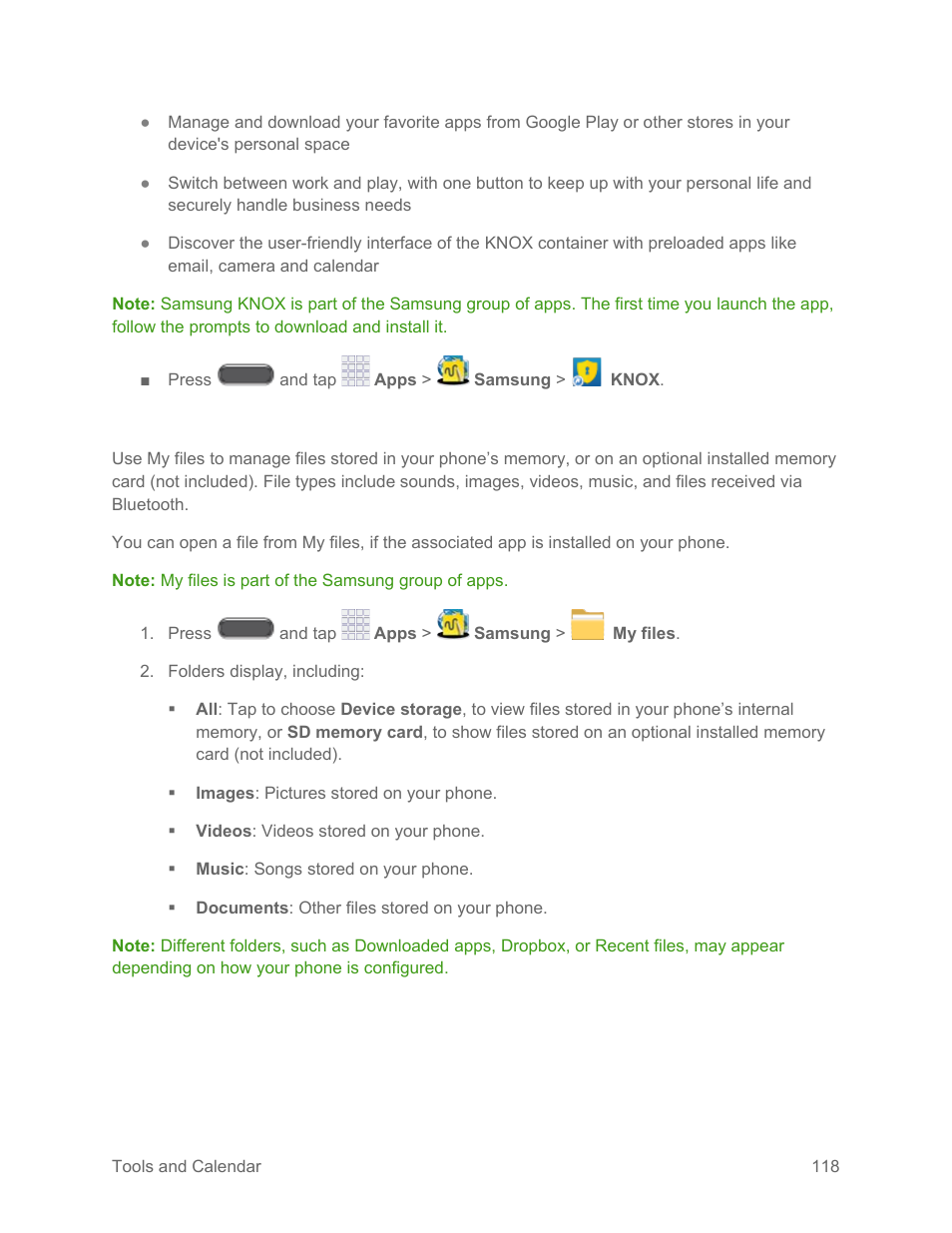 My files | Samsung SM-N900PZKESPR User Manual | Page 131 / 224