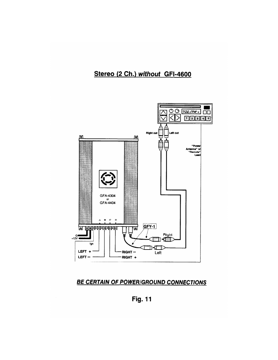 Adcom GFA-4304 User Manual | Page 19 / 24