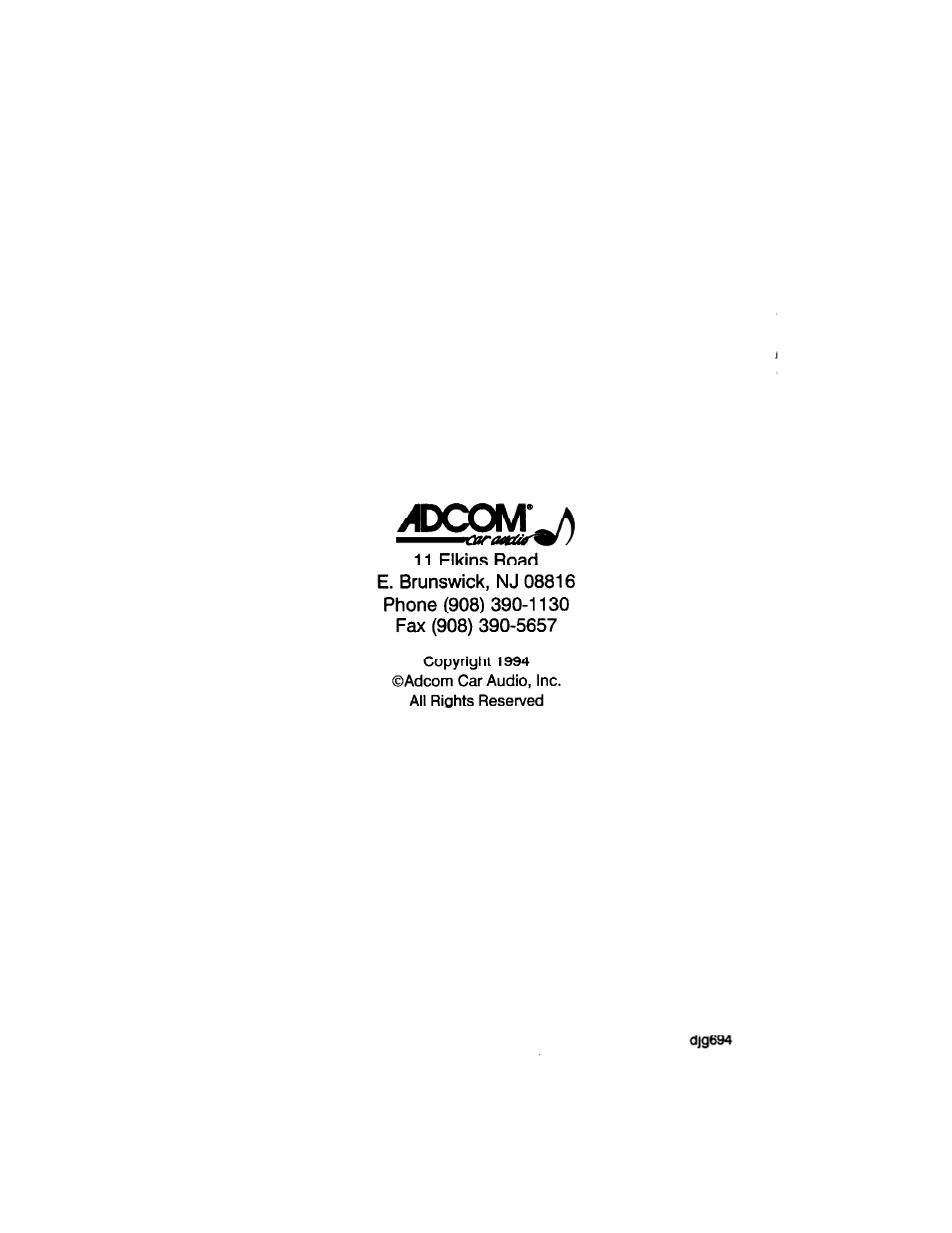 Dcxm | Adcom GFA-4304 User Manual | Page 24 / 24
