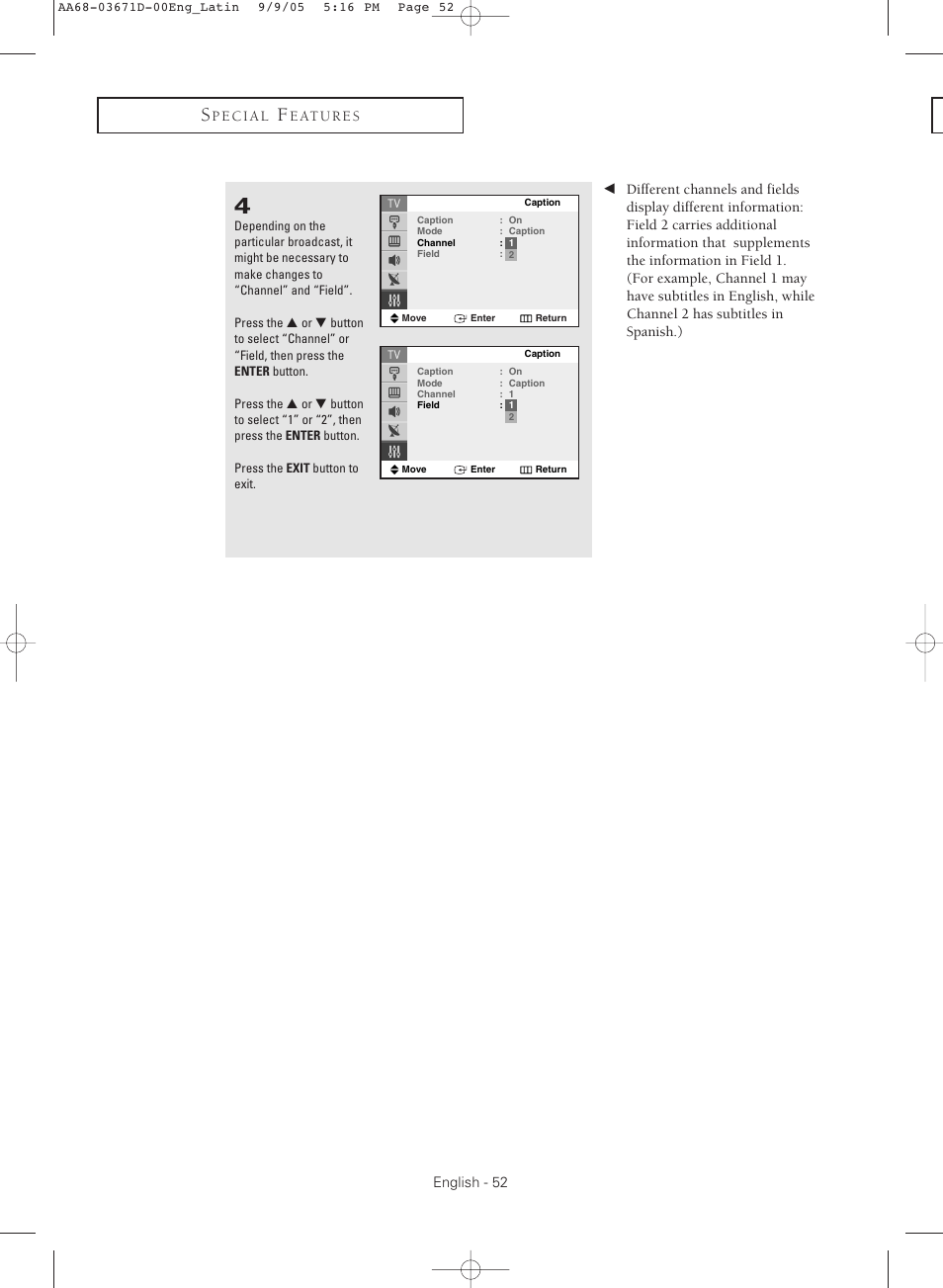 Samsung CL29M21FQEXXAX User Manual | Page 52 / 60