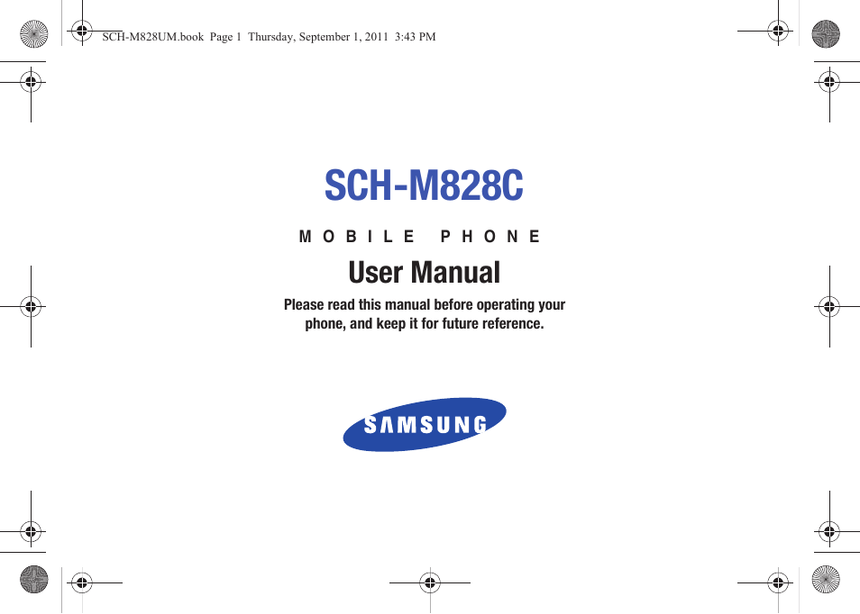 Samsung SCH-M828CAATFN User Manual | 149 pages