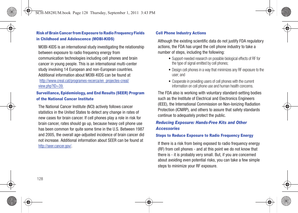 Samsung SCH-M828CAATFN User Manual | Page 132 / 149