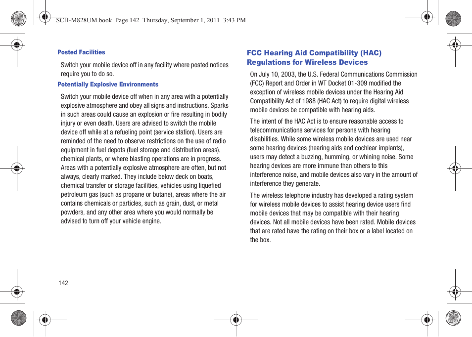 Wireless devices | Samsung SCH-M828CAATFN User Manual | Page 146 / 149